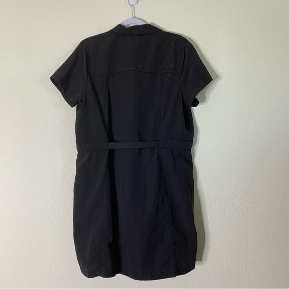 The north face womens black class v belted ss 100% nylon dress XL - Picture 8 of 9